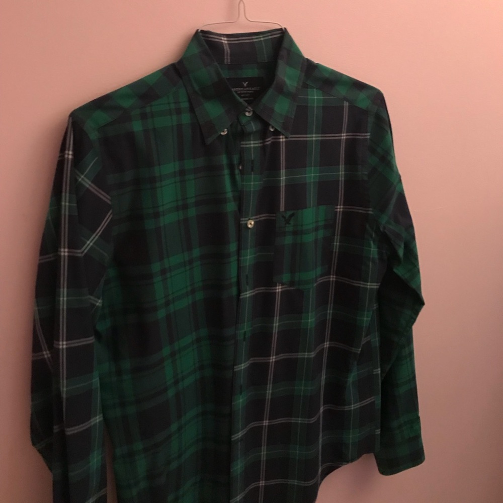AE Colorblock Button Down - Picture 2 of 3